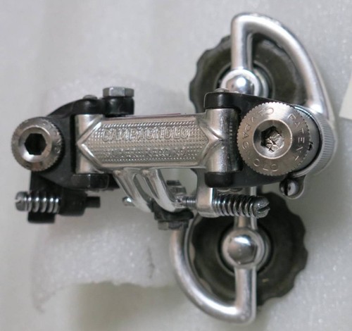Dérailleur Arrière Campagnolo Super Record PAT.75 - Vintage, 6 Vitesses, Cage Courte - Occasion Avec Traces D'usage