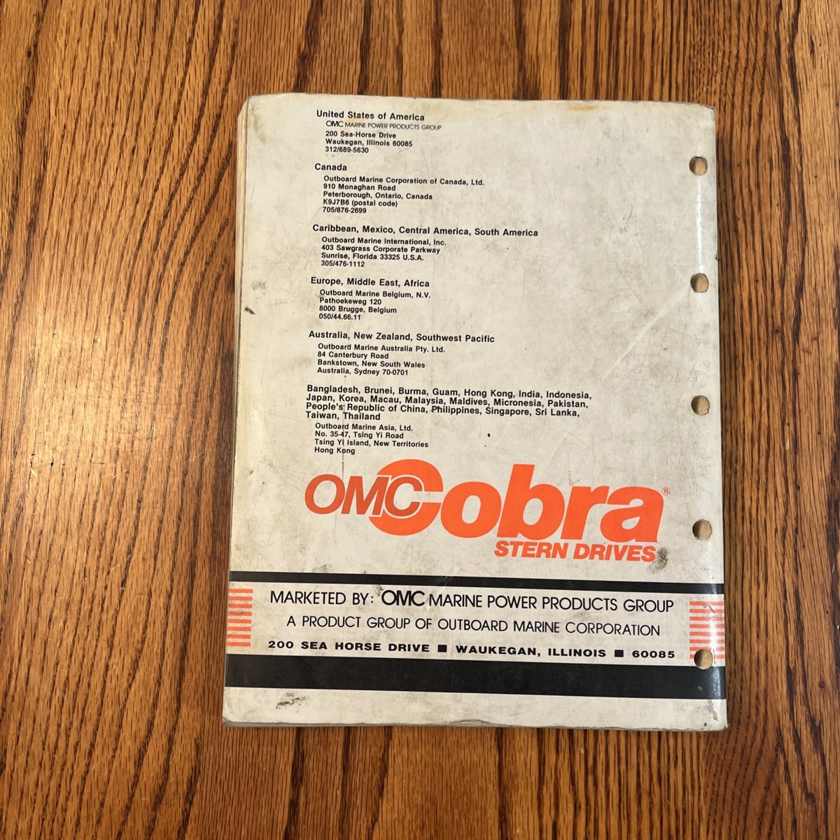 OMC Cobra Stern Drive P/N 507759 MED MEF 2.3, 3.0 4.3 262 KING