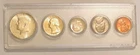 1964 Kennedy Half Dollar In Whitman Sleeve  of 5 Mint 1964 Coins