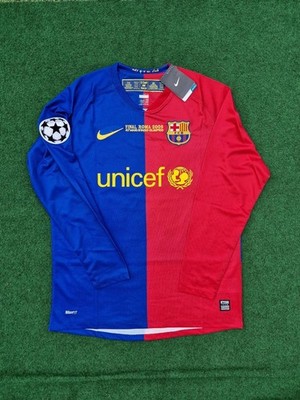 Barcelona 08-09 Messi Champions League Home Long Sleeve | eBay
