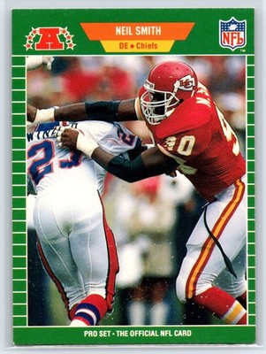 1989 Pro Set Neil Smith Kansas City Chiefs #180