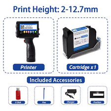 Handheld Inkjet Printer Label Word Date LOGO Barcode QR Portable Coding Machine