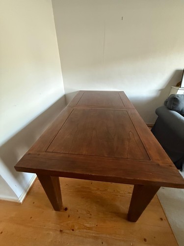 Beautiful solid wood dining Table With 6 Chairs Extendable Paid £1000 Excellent - Picture 9 of 24