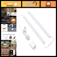Dimmable Under Cabinet Lighting - 2pcs 12" Linkable USB LED Light Bar, Cold Whit