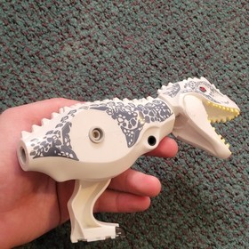 READ Jurassic World Indominus Rex White Custom Lego Dinosaur 75919 & OTHER PARTS