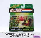 Scarlett vs Sand Scorpion GI Joe Valor vs Venom 2003 Hasbro NEW MOSC SEALED
