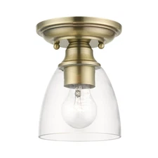 Livex Lighting - Montgomery - 1 Light Flush Mount in New Traditional Style - 5