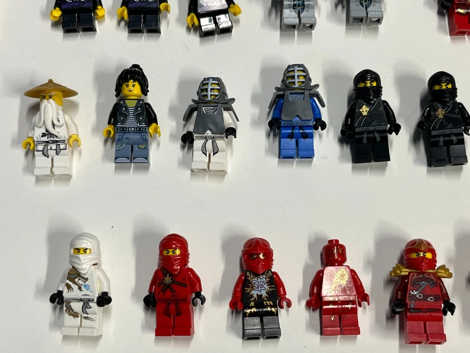 Huge Lego Ninjago Minifigure Lot x53 Ninja Sensei Wu Snakes Pythor Legacy Gold - Image 2 of 4