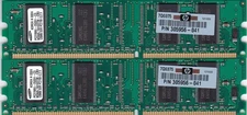 256MB 2x128MB PC2700 DDR-333 SAMSUNG M368L1624DTM-CB3 HP 305956-041 DDR1 RAM KIT