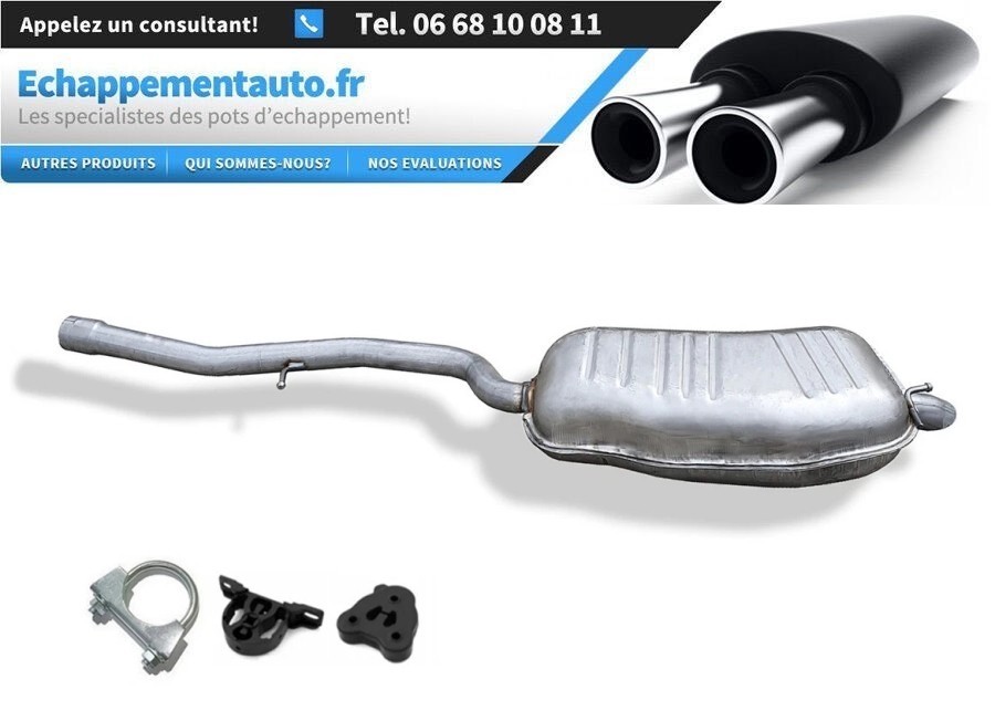 Ligne échappement arrière BMW E46 320d 318d kit de montage complet silencieux 1998-2007