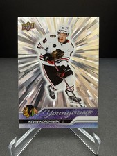 2023-24 Upper Deck Series 2 Kevin Korchinski Young Guns Silver Ourburst