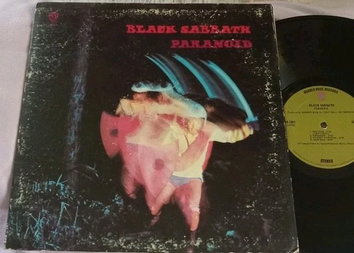 Black Sabbath - Paranoid Vinyl 1970 Warner Bros. WS 1887 Original Green Label LP