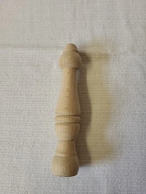 1 Säule gedrechselt, Ersatzteil, Zubehör, Bastler, Rohholz unbehandelt, neu - Bild 1 von 4