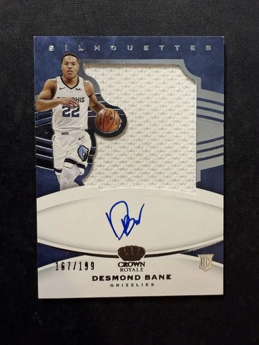 Desmond Bane 2020 Crown Royale Silhouettes RPA /199 Auto Autograph Rookie Rc