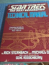 Star Trek TNG Technical Manual by Michael Okuda & Sternbach (1991, PB)(Bin K)
