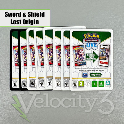 8 Pokemon TCG Online Codes - Sword & Shield Lost Origin (8x) Digital Delivery