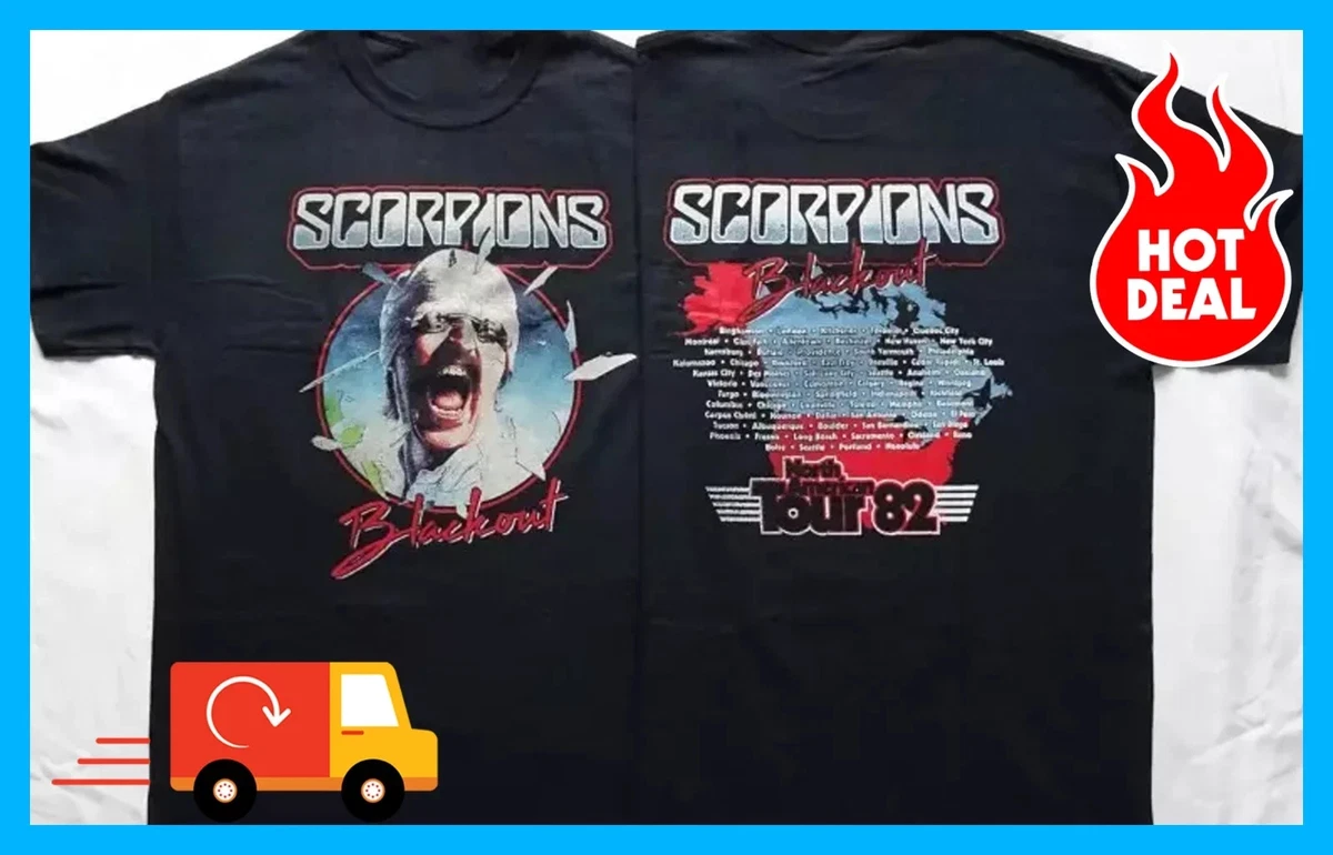 Scorpions Tour T Shirt In Men's T-Shirts for sale | eBay