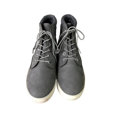 Timberland Sneakers Womens 9 Dausette Gray Nubuck Leather High Top Ortholite 