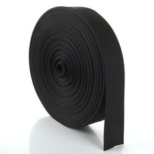 ZOEYES 2 Inch Heavy Duty Nylon Webbing 50 Yards Black Strapping Webbing, Flat...