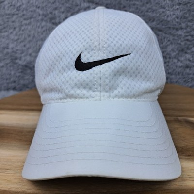 Vintage Nike Hat Cap Strap Back White Tailwind Mesh Rare Adjustable Mens Y2K