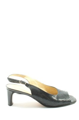 P.BERTI High Heel Sandaletten Damen Sandaletten Gr. DE 38 schwarz Casual-Look