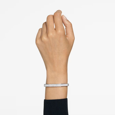 NEU UND VERPACKT Swarovski Dextera Armreif achteckige Form, XL weiß, rhodiniert 179£
