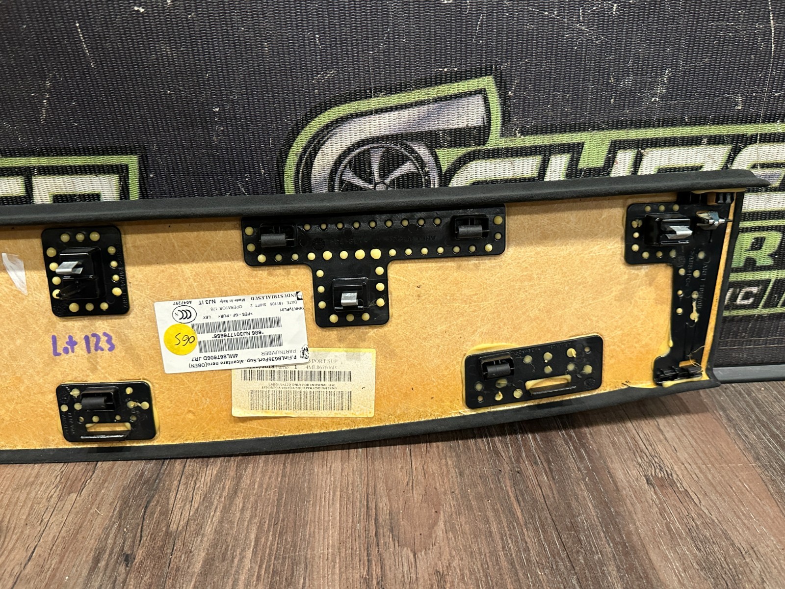 2018-2024 LAMBORGHINI URUS UPPER TRUNK ALCANTARA TRIM OEM
