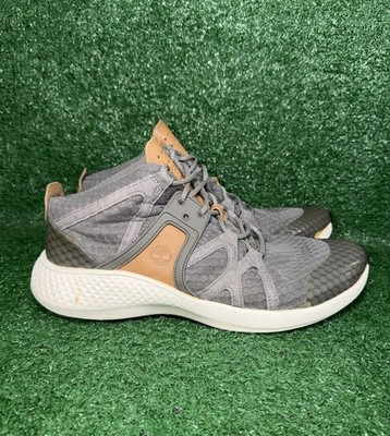 Timberland Men's FlyRoam Go Chukka Grey Mid Top Shoes Boots Sneakers Size 12