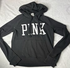 BLACK VICTORIA SECRET PINK HOODIE SIZE MEDIUM