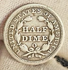 1858-O Seated Liberty HALF DIME Silver New Orleans Mint USA Collector Rare Coin