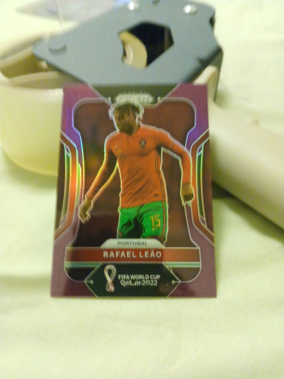 2022 Panini Prizm World Cup Qatar - Rafael Leao #181 Purple Prizm 001/199!! 1/1