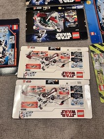 Vintage LEGO Box Lot Star Wars Space Police Power Miners Empty Boxes 8088 8097