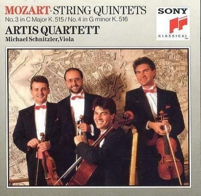 artis quartett  mozart string quintets 3 cmajorK.5154gminorK516 CD