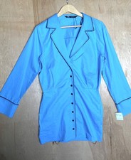 New Zara size M mini Shirt dress corpcore androgynous old money holiday office c