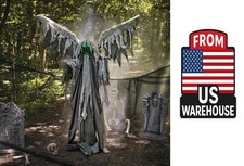 5 Ft. 8" Reaper with Animated Wings Halloween Decoration Prop Ship By USA  