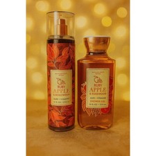 Bath  Body Works Ruby Apple  Rosewood Fragrance Mist  Shower Gel Set