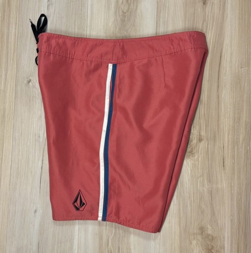 VOLCOM Swim Trunks Lawton Board Shorts 7.5” Coral/ Mineral Red Surf Men's sz 34 - Picture 4 of 13