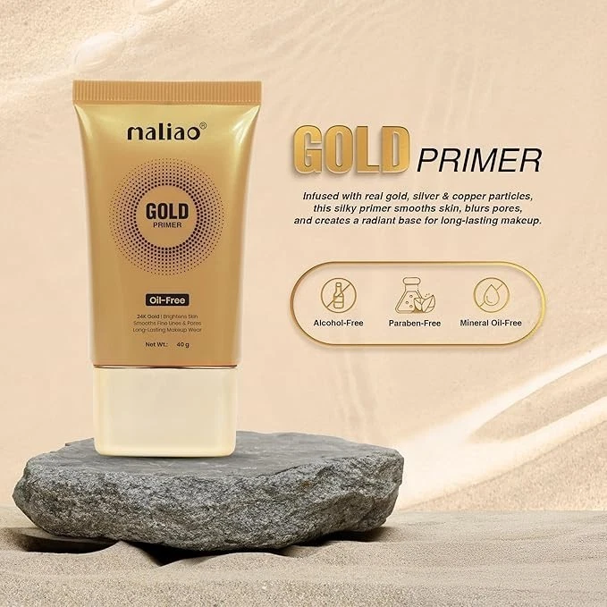 Maliao 24K Gold Gel Primer 40ml - Luxe Makeup Base für strahlende Haut - Bild 3 von 4