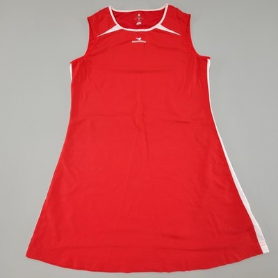 Diadora Dress Womens XL Red Diadry Stretch Sleeveless Golf Tennis Active