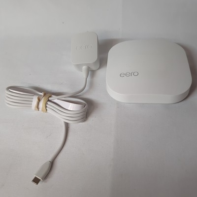 Eero Pro B010001 2nd Generation Gen AC Tri-Band Mesh Router White w/ Power Cable