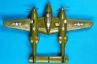 Vintage 1984 Bandai GOBOTS GO BOTS  BOLT P-38 Bomber 3.5" Tall