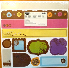 BUNDLE OF 6 Floral Die Cut Border Kits SIMPLE BLOOMS 12" Creative Memories