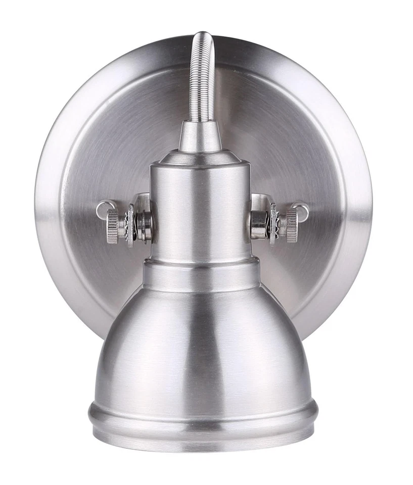 ICW622A01BN10 LTD Polo 1 Luz Techo/Pared, Níquel Cepillado con Cabezal Ajustable Foto 3 de 4