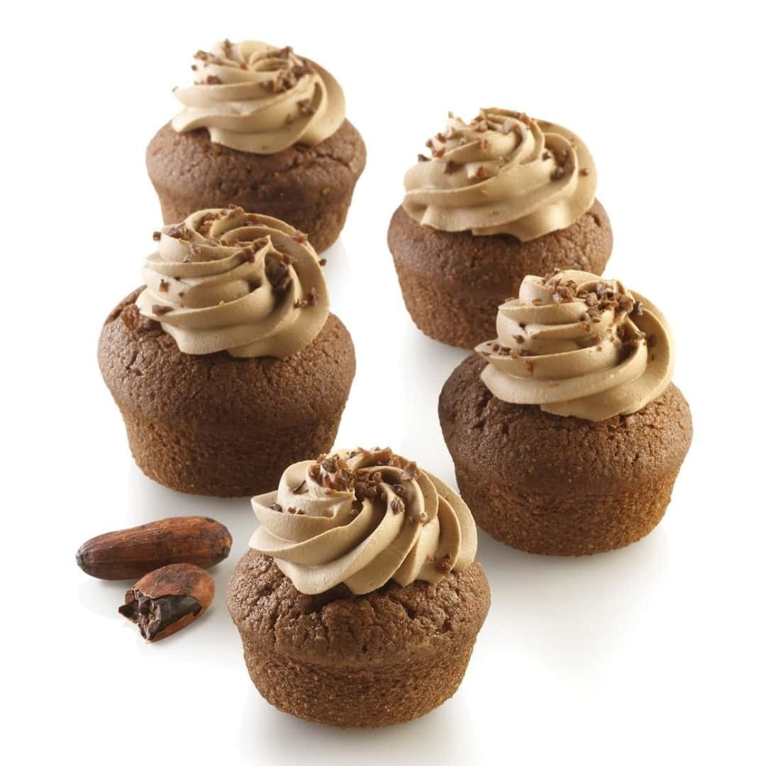 Molds 20 Mini Muffin Air Plus 18 Silicone And Fibers Of Glass 2pz - SILIKOMART