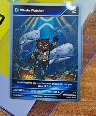 FUZZYCARDS 1. Auflage - Whale Watcher - Karte 24/150 - Neuwertig