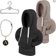 2PCS Gear Stick Hoodie, Car Gear Shift Knob Cover, Universal Fit, Velvet, Bl