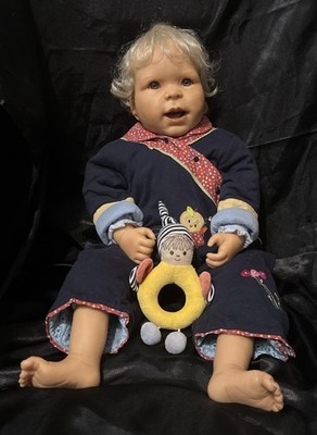 Heart & Soul Baby Boy 24  Resin Doll Hand Made Life Like Reborn Vtg. Ltd Ed 2003