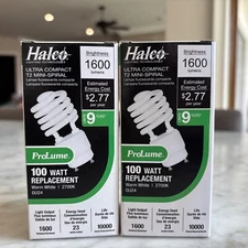 Halco ProLume Warm White 2700K 1600 Lumens GU24 100W Replacement T2 Mini-Spiral