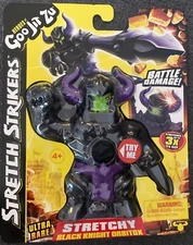 Goo Jit Zu Stretch Strikers Black Knight Orbitox Ultra Rare Battle Damage