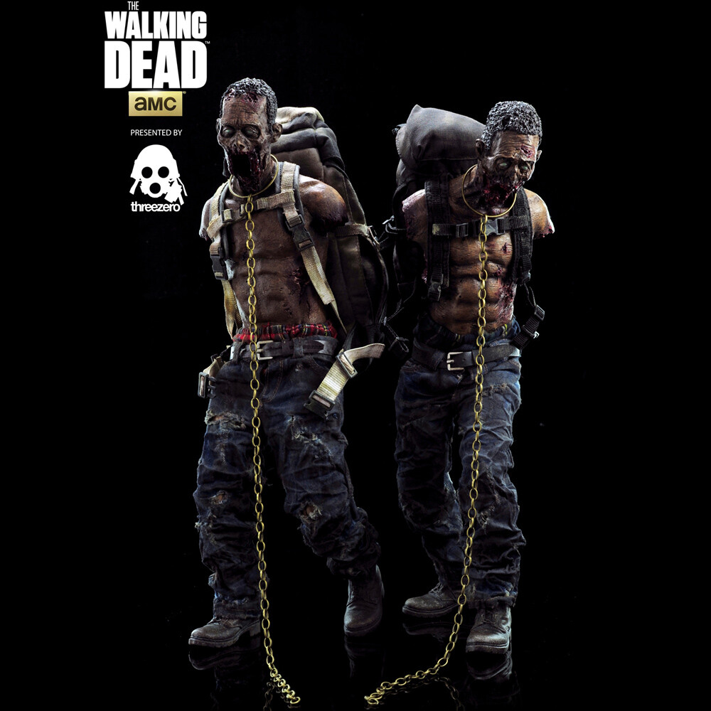 Threezero The Walking Dead Michonne's Pets Twin Pack Pet Zombies